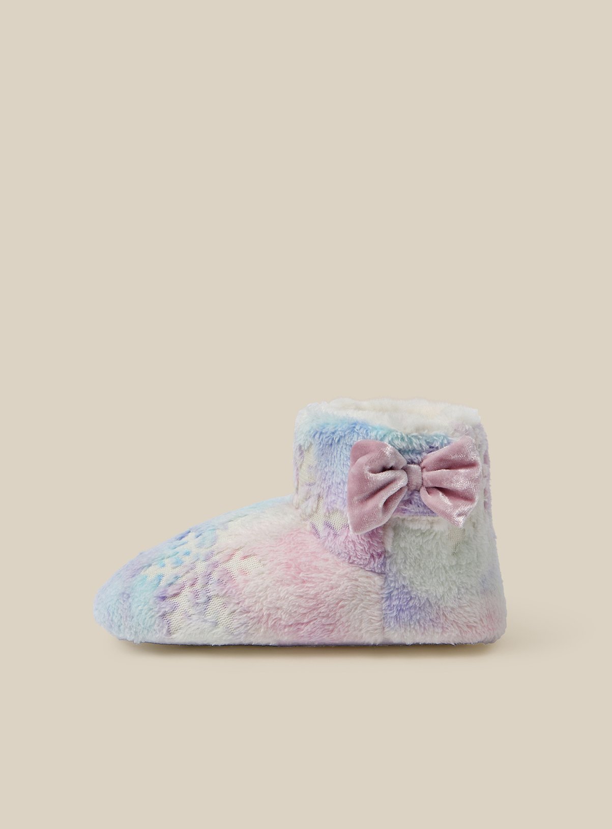 MONSOON Fluffy Snowflake Boot Slippers 9-10 years - Image 2 thumbnail